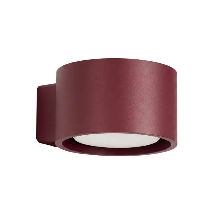 Kinkiet MODO burgund Sollux SL.2453 to minimalistyczna lampa ścienna na żarówkę GX53. Bordowy kolor i światło skierowane w dół tworzą stylowy efekt. Wymiary 10 × 12 × 6 cm. Idealny do salonu, sypialni i korytarza.
