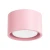 Plafon MODO Pink 1xGX53 Sollux SL.2466 to kompaktowa lampa sufitowa w pastelowym różowym kolorze. Sprawdzi się w pokoju dziecięcym, sypialni lub garderobie. Wymiary 10 × 10 × 6 cm umożliwiają montaż w małym wnętrzu.