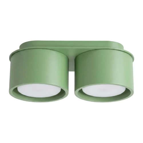 Plafon MODO Sage 2xGX53 Sollux SL.2471 to szałwiowa lampa sufitowa do pokoju dziecięcego, sypialni lub gabinetu. Dwa źródła światła zapewniają funkcjonalne oświetlenie. Wymiary oprawy wynoszą 21 × 10 × 8 cm.