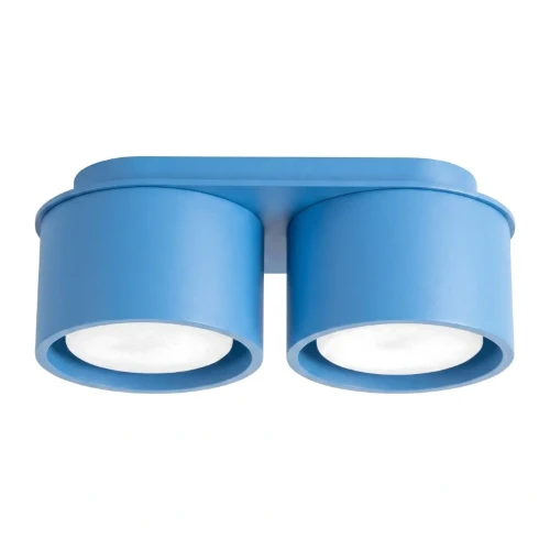 Niebieska lampa sufitowa MODO 2xGX53 Sollux SL.2487 zachwyca prostą, geometryczną formą. Plafon o wymiarach 21 x 10 x 8 cm sprawdzi się w pokoju dziecięcym, młodzieżowym, sypialni, korytarzu lub biurze, dodając wnętrzu koloru i stylu. Zamów stylowy model!