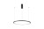 Lampa wisząca VINOLA 38W LED łączy czarne aluminiowe wykończenie z minimalistyczną formą ringu. Oferuje 3040 lm, barwę 3000K/4000K, kąt świecenia 180° oraz regulowaną wysokość do 150 cm.