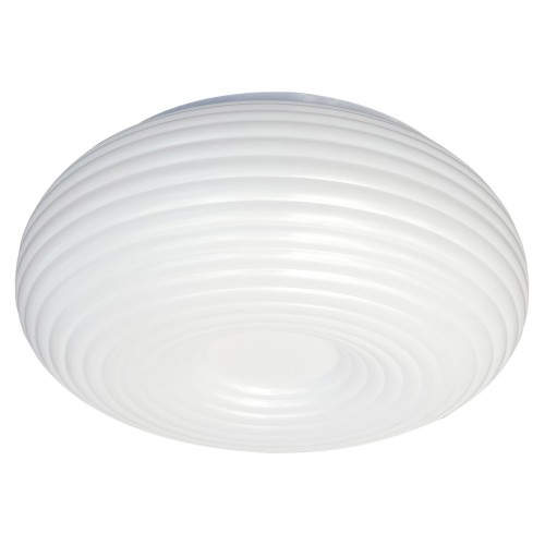 Biały plafon PULSO ML1897 Milagro o średnicy 42 cm. Posiada 3 wymienne źródła światła E27 LED, każde o mocy do 15W. Niski montaż przy suficie sprawdzi się w salonie, sypialni, kuchni, przedpokoju i korytarzu.