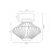 Złota lampa LED PADRE ML2795 może pełnić funkcję kinkietu lub plafonu. Dekoracyjny szklany klosz tworzy promieniste refleksy na ścianie i suficie. Model oferuje 6 W, 360 lm, ciepłe światło 3000 K i wymiary 15 × 15 × 12 cm.