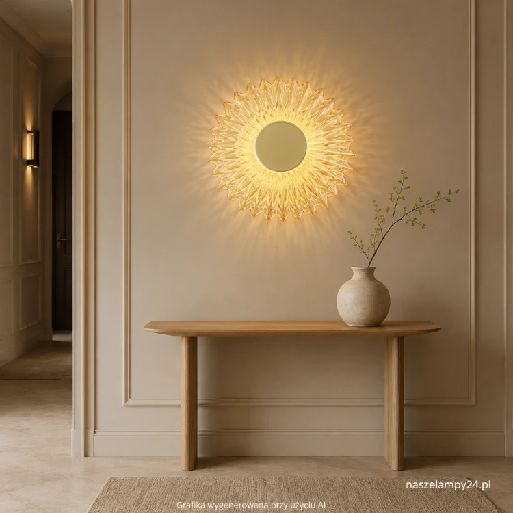Dekoracyjny kinkiet plafon PADRE ML2795 Milagro pasuje do eleganckich wnętrz. Złoty metal i fasetowane szkło tworzą efektowną formę. Lampa LED 6 W, 360 lm i 3000 K może zostać zamontowana zarówno na ścianie, jak i na suficie.
