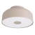 Plafon OMIQ taupe Sollux SL.2279 to okrągła lampa sufitowa o średnicy 30 cm. Cztery oprawki E27 zapewniają dobre oświetlenie salonu, sypialni, jadalni lub przedpokoju. Stonowany kolor taupe pasuje do wnętrz nowoczesnych i minimalistycznych.