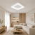 Nowoczesna lampa sufitowa GIACINTO Italux wyróżnia się kwadratową formą, białym wykończeniem i wysokością zaledwie 6 cm. Zintegrowany LED 50 W emituje 2750 lm ciepłego białego światła. Model oferuje funkcję ściemniania.