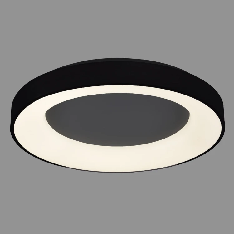 GIULIA Italux – czarny plafon sufitowy LED 40W, 2200 lm i 3000K. Minimalistyczna, okrągła lampa pasuje do salonu, sypialni, kuchni, biura oraz korytarza. Skorzystaj z wyprzedaży: cena 671 zł zamiast 774 zł. Ostatnie sztuki!
