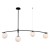 SENAI Italux PND-31322-4A-SB to lampa sufitowa z 4 białymi kulami i czarnym, wygiętym ramieniem. Model na żarówki G9 sprawdzi się jako nowoczesne oświetlenie jadalni, salonu, sypialni albo gabinetu.
