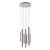 Lampa wisząca LED Italux MD17077-7A z 7 smukłymi tubami tworzy nowoczesną, kaskadową kompozycję. Moc 28 W, 2553 lm i ciepła barwa 3000 K sprawdzą się w wysokim holu, na antresoli, nad schodami lub w salonie.