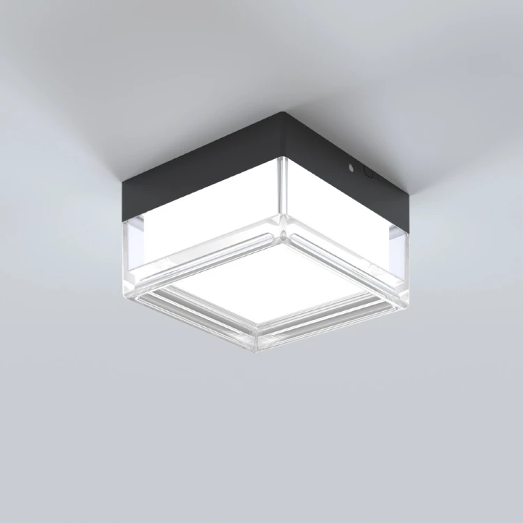 NEFIS PLF-53628-BK to kwadratowa lampa sufitowa LED 9W do łazienki. Czarna oprawa Italux o wymiarze 14 cm oferuje zmianę barwy światła CCT oraz wysoką ochronę IP65. Pasuje do nowoczesnych i minimalistycznych wnętrz.