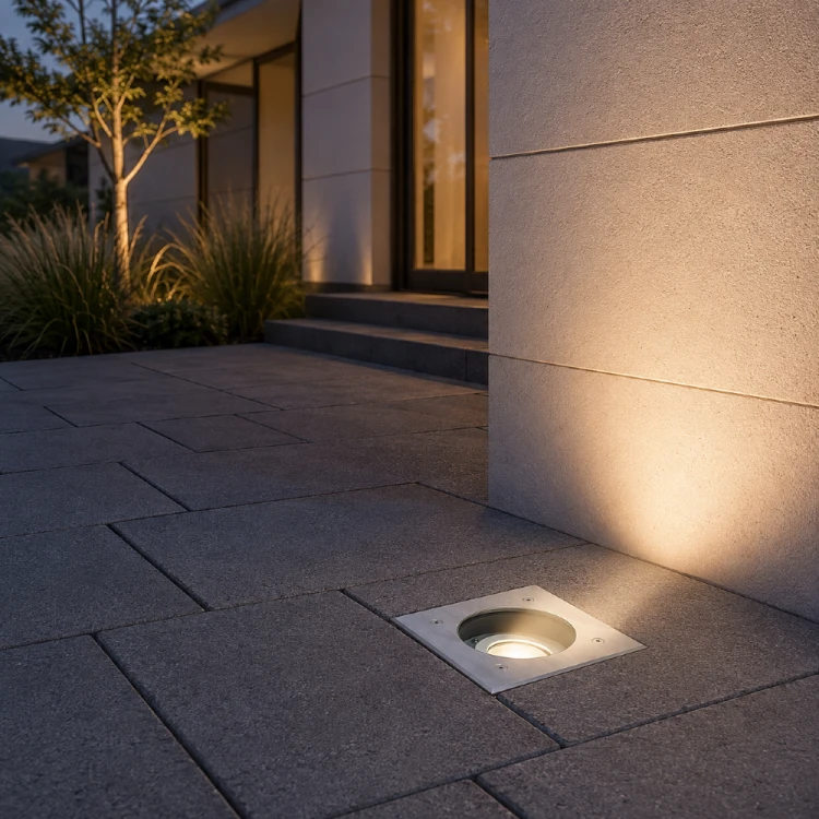 Oprawa gruntowa MIX SU-MA 6725 D z trzonkiem GU10 i regulacją kierunku światła. Lampa najazdowa IP67 nadaje się do podjazdu, tarasu, ścieżki i ogrodu. Stal nierdzewna oraz szkło hartowane zapewniają trwałość. Bez żarówki.