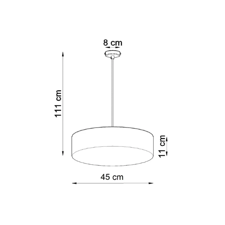 Wybierz białą lampę wiszącą ARENA 3xE27 Sollux i stwórz jasne, harmonijne wnętrze. Klosz o średnicy 45 cm pasuje nad stół lub wyspę kuchenną. Model współpracuje z żarówkami LED, które należy dokupić oddzielnie.