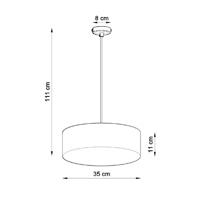 Wybierz białą lampę wiszącą ARENA 2xE27 Sollux i uzupełnij wnętrze minimalistycznym oświetleniem. Kompaktowa średnica 35 cm sprawdzi się w mniejszych pomieszczeniach oraz nad stołem, barkiem lub niewielką wyspą kuchenną.