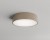 Beżowa lampa sufitowa CLEO 2xE27 marki Temar to doskonały wybór do niższych pomieszczeń. Plafon ma tylko 7,5 cm wysokości, stalową obudowę i mleczny klosz ze szkła. Pasuje do jasnych, nowoczesnych aranżacji.
