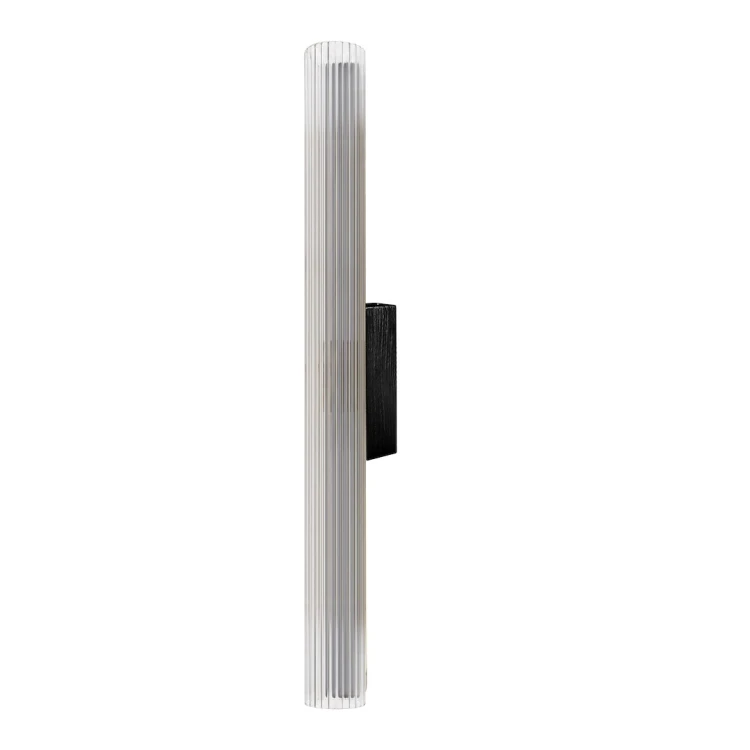 Kinkiet TRIVIA Milagro ML2725 to czarna lampa LED 11W o długości 60 cm. Zapewnia 930 lm i wybór barwy 2700K, 3000K lub 4000K. Ryflowany klosz oraz ochrona IP44 sprawiają, że idealnie nadaje się do łazienki i przy lustro.