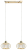 Lampa sufitowa ACRI 2xE27 Elem 8221/2 TR łączy złoty metal z dekoracyjnymi elementami szkła. Dwa efektowne klosze i szerokość 50 cm sprawiają, że doskonale prezentuje się nad stołem, wyspą kuchenną lub barkiem.