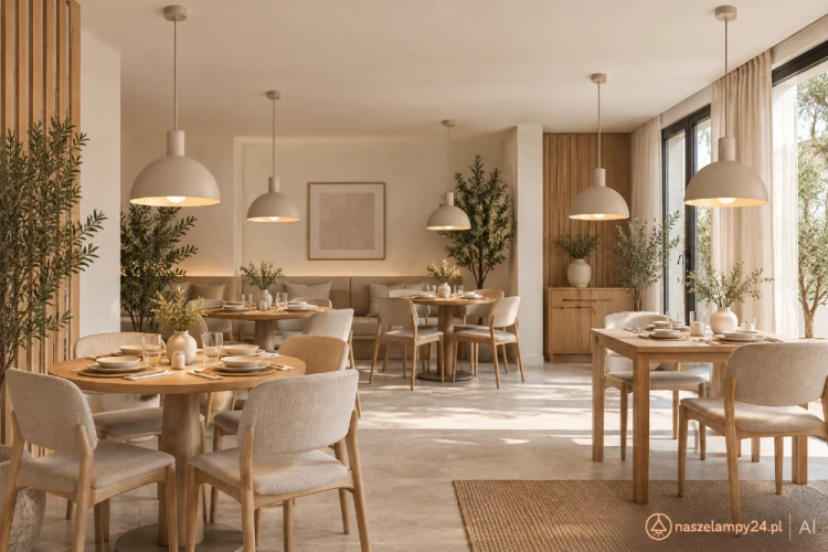 OSLO 11010 to nowoczesna lampa wisząca z beżowym kloszem Sabia i drewnianym detalem. Średnica 33,5 cm oraz gwint E27 sprawiają, że oprawa będzie praktycznym wyborem nad stół w jadalni, wyspę kuchenną, barek lub ławę.