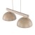 Beżowa lampa kuchenna OSLO 11011 TK-Lighting to funkcjonalne oświetlenie długiego blatu. Dwa klosze o średnicy 33,5 cm kierują światło w dół. Model 2xE27 pasuje do wnętrz nowoczesnych, skandynawskich, loftowych i japandi.