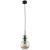 Lampa wisząca SOPHIA 11145 z kulistym kloszem z koniakowego szkła i zieloną kulą. Czarne wykończenie podkreśla styl glamour. Model sprawdzi się nad wyspą, barkiem, stołem lub szafką nocną. 1xE14, IP20.