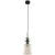 Lampa wisząca SOPHIA 1114 z ryflowanym kloszem z koniakowego szkła i zieloną kulą. Czarne wykończenie podkreśla styl glamour. Model sprawdzi się nad wyspą, barkiem, stołem lub szafką nocną. 1xE14, IP20.