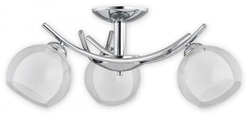 Żyrandol ALTEA O2233 W3 CH marki Lemir to elegancka lampa sufitowa z trzema podwójnymi kloszami ze szkła. Chromowana konstrukcja i funkcja świecenia 2+1 sprawiają, że doskonale sprawdzi się w salonie, jadalni, sypialni oraz gabinecie.