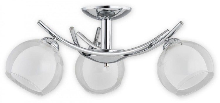 Żyrandol ALTEA O2233 W3 CH marki Lemir to elegancka lampa sufitowa z trzema podwójnymi kloszami ze szkła. Chromowana konstrukcja i funkcja świecenia 2+1 sprawiają, że doskonale sprawdzi się w salonie, jadalni, sypialni oraz gabinecie.