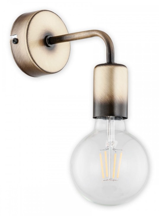Kinkiet PIXI Lemir O2740 K1 PAT – klasyczna lampa ścienna w kolorze patyna. 1xE27 max 60W, IP20. Solidne polskie wykonanie, elegancki dodatek do salonu, sypialni i korytarza.