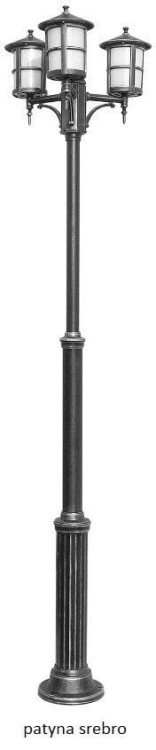 Lampa ogrodowa SU-MA CORDOBA II to efektowna potrójna latarnia z regulowaną wysokością do 280 cm. Trzy klosze z poliwęglanu zapewniają miękkie i równomierne oświetlenie przestrzeni wokół domu. Idealna do ogrodu, na podjazd lub przy ścieżkach.