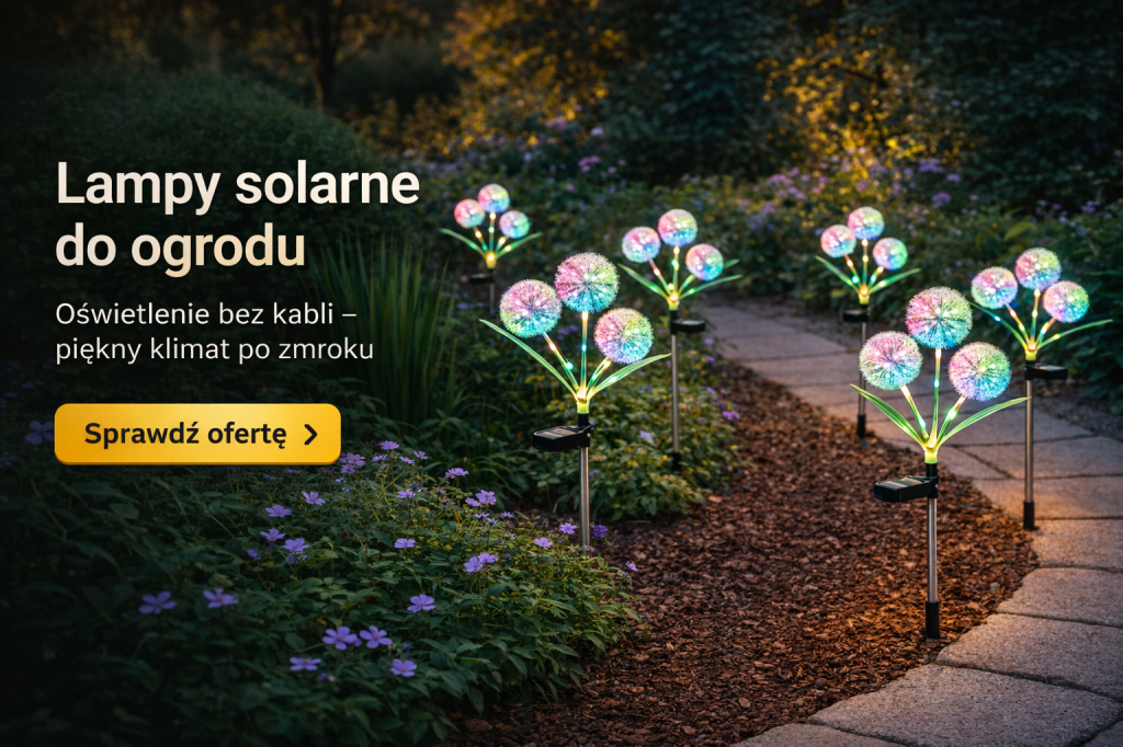 Oświetlenie ogrodu - solarne